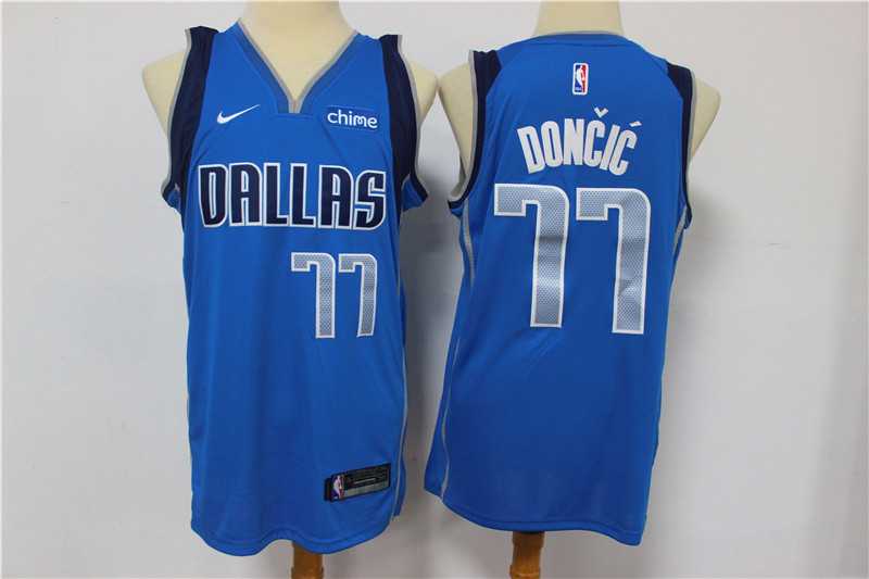 Mavericks 77 Luka Doncic Blue Nike Swingman Jersey,We sell and wholesale Mavericks 77 Luka Doncic Blue Nike Swingman Jersey on line form chian!